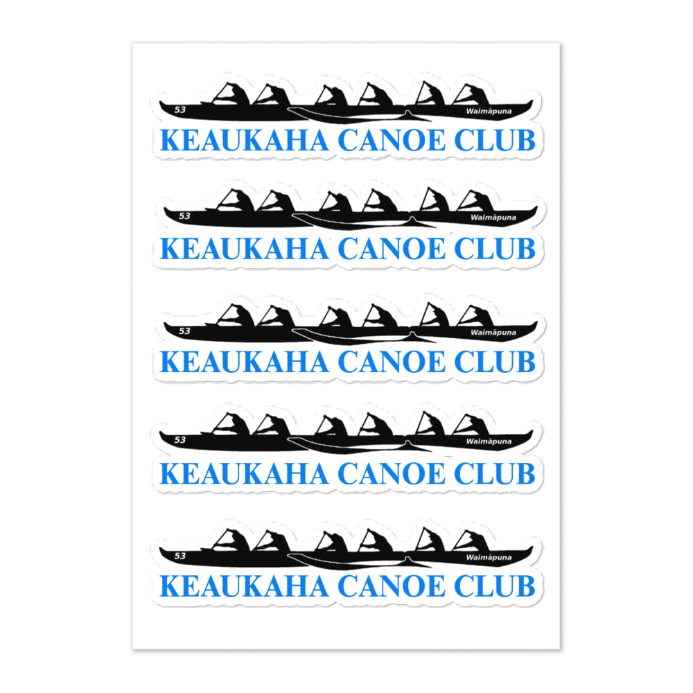 Five Keaukaha Canoe Club Bumper Stickers